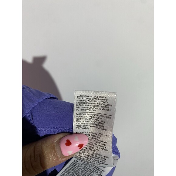 Athleta Pants 18 Arrival Dark Adonis Purple Ankle Straight Leg Travel Athleisure - Picture 7 of 15